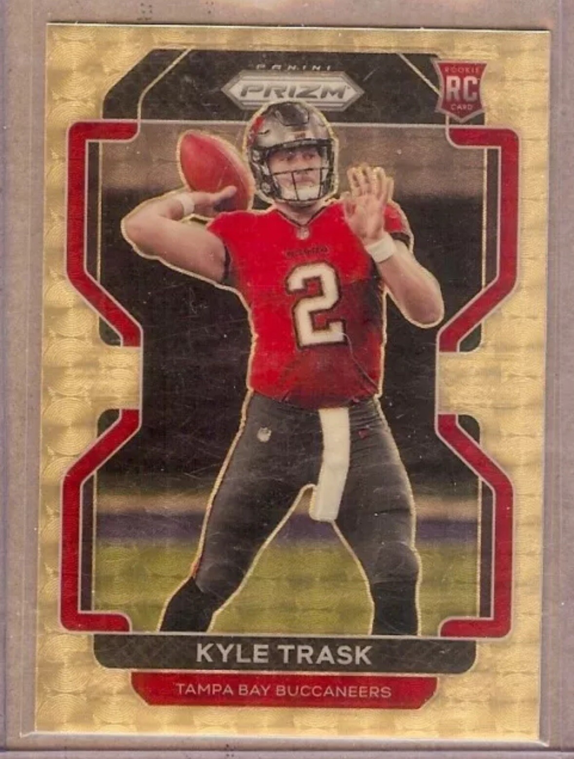 2021 Panini Kyle Trask Gold Vinyl Prizm /5 #339 RC
