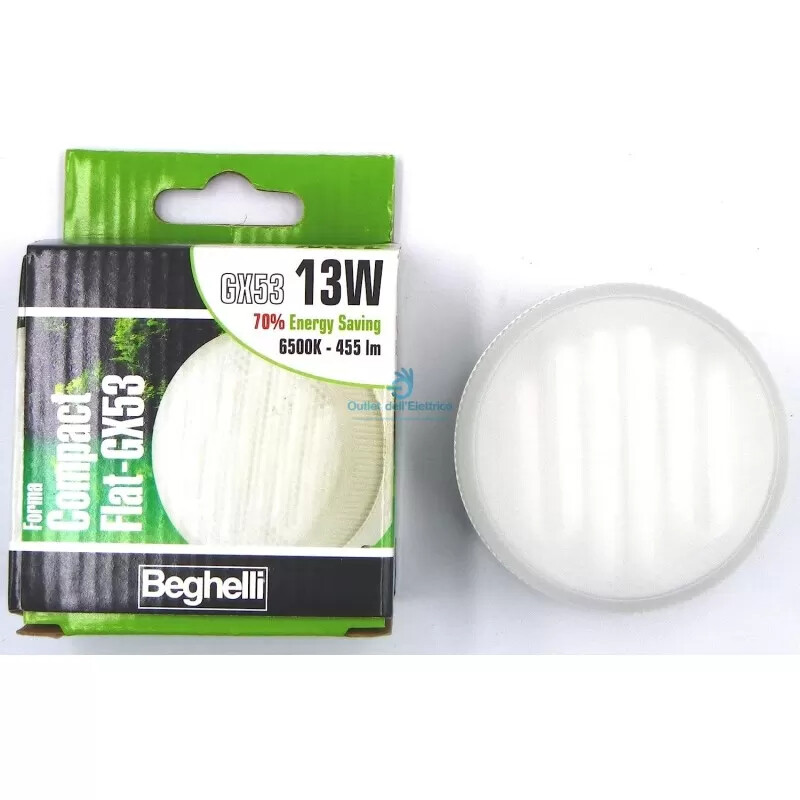 Beghelli 50429 Comp flat 13w 230vgx53 6500k
