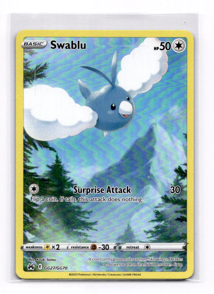 Swablu GG27/GG70 Crown Zenith: Galarian Gallery Holo - Pokemon NM