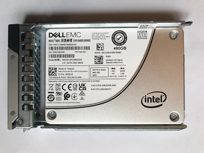 00DJ5 Dell Intel 480GB SATA 6G TLC MU 2.5'' SSD SSDSC2KG480GZR D3-S4620 000DJ5