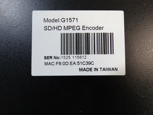 Safari Montage SD/HD MPEG Encoder, Model G1571 For Parts/ Repair - Picture 5 of 8