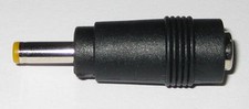 5.5/2.1 mm Jack to 4.0/1.7 mm Plug Adapter - Input: 2.1mm - Output: 1.7mm Barrel
