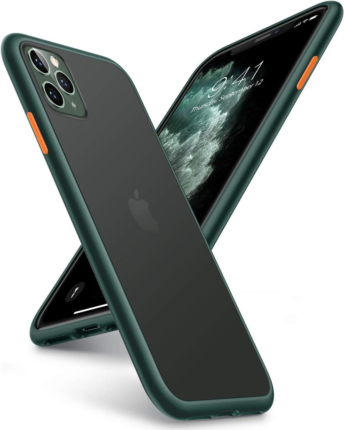 Shockproof Compatible with iPhone 11 Pro Case, [Military Grade Drop Tested] Tran