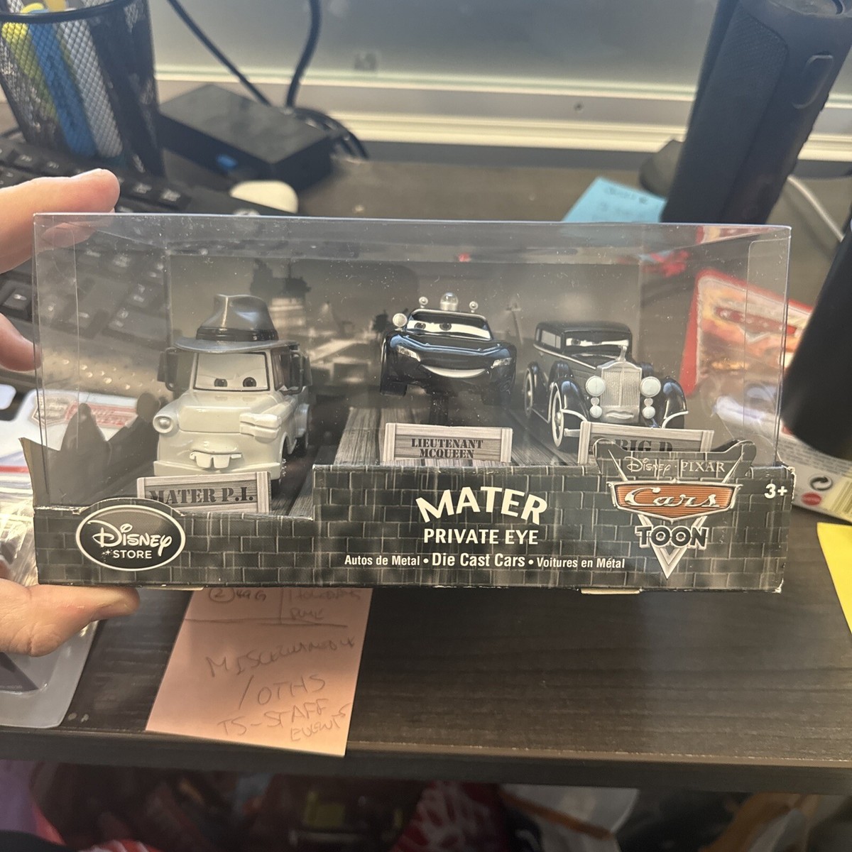 Pixar Cars Disney Store TOON Mater Private Eye Die Cast Cars Rare