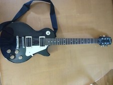 Used Black Epiphone Les Paul Guitar 
