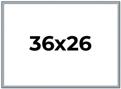 36x26 Frame Blue Scuffed Farm Board Solid Wood Picture Frame Width 0.75 Inches |