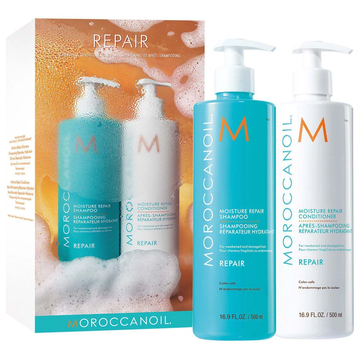 M.O.R.O.C.C.A.N.O.I.L Moisture Repair Shampoo And Conditioner Half-Liter Duo|952 | eBay