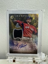 2016 Bowman Inception Rafael Devers Patch Auto Boston Red Sox /25