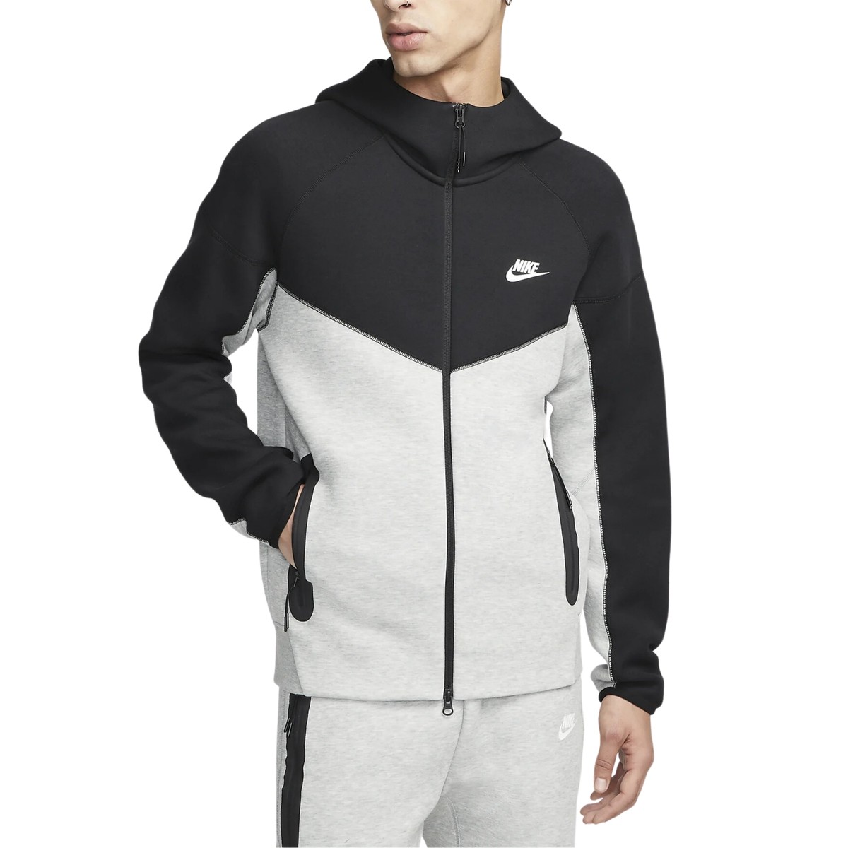 Nike Sweatjacke für Herren Tech Fleece Windrunner Grau