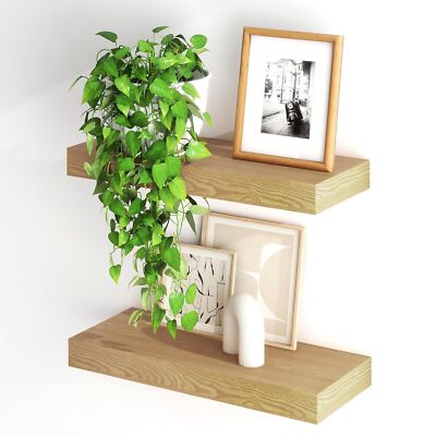 Fun Memories Floating Shelves for Wall, 20Inch Floating Shelves Set of 2, Han...