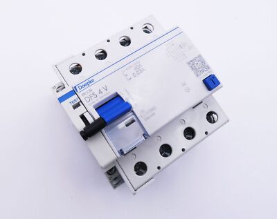 Doepke RCCB DFS 4 V 40A 0,03A Leistungsschalter + DHi 2 Hilfsschalter -used-