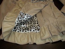 Girls PINK PLATINUM jacket sz7/8 buttonup,belt,detachable hood,leopard satin