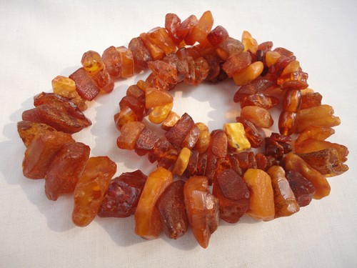 Huge Natural Raw Amber Baltic Butterscotch Honey Amber necklace 116 Grams. - Picture 12 of 12