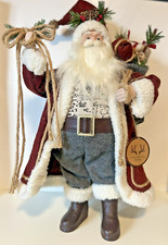 18" Tall Santa Statue Decoration Figure Christmas Santa Claus Holiday Presents