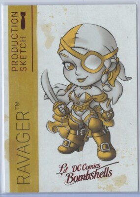 DC Comics Bombshells II 2 PRODUCTION SKETCHES Insert Card A09 / Ravager