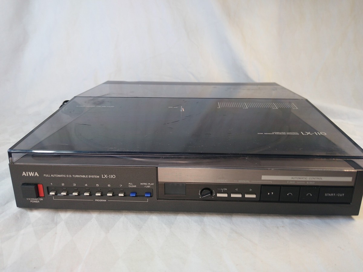 Aiwa LX-110 Direct Drive Linear Tangential Turntable Vintage 1984