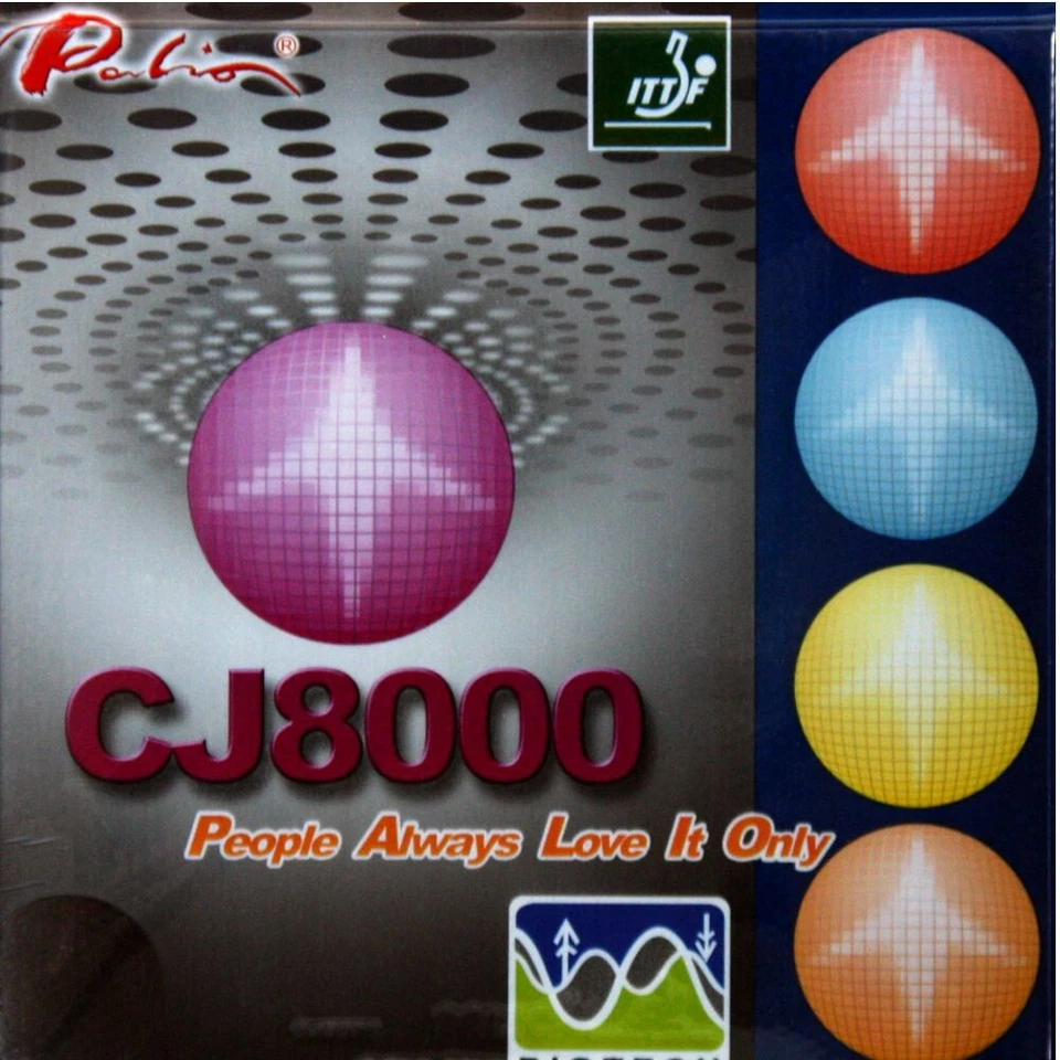 PALIO CJ 8000 Biotech (40°-42°) | Tischtennis Belag | TT | ITTF