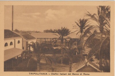 EAST AFRICA TRIPOLITANIA ITALIAN OIL MILLS OF THE BANK OF ROME 