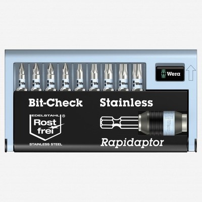 Wera 071110 Stainless Steel Bit-Check Set