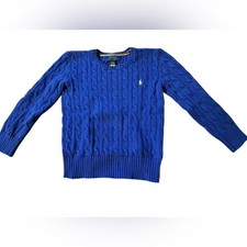 Polo by Ralph Lauren Royal Blue Cable Knit Sweater