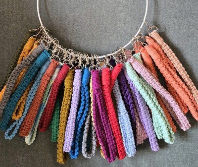 Makramee Schlüsselband  Schlüsselanhänger Handarbeit handmade 100% Baumwolle 