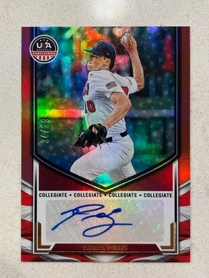 PATRICK FORBES 2025 Panini USA Baseball Stars & Stripes RED Auto #'d to 99