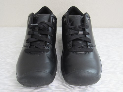 Sneakers Keen Kanteen donna taglia 8 larghe in pelle nera tinta unita antiscivolo da lavoro! - Foto 8 di 14