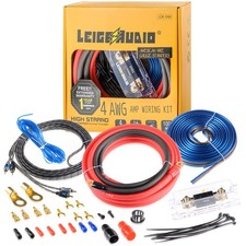 4 Gauge Amp Wiring Kit Ture 4 AWG Amplifier Installation Wiring Kit - Car Sub...