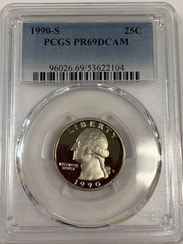 1990-S Washington Quarter Proof — photo from another recent sale