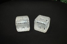 Set of 2 Waterford Crystal ABC Block Baby Decoration