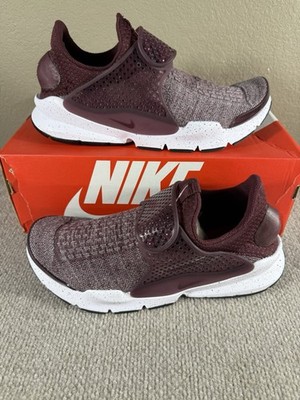 Nike Men's Sock Dart SE Premium Maroon 859553-600 Running Shoe Sneaker Bordeaux