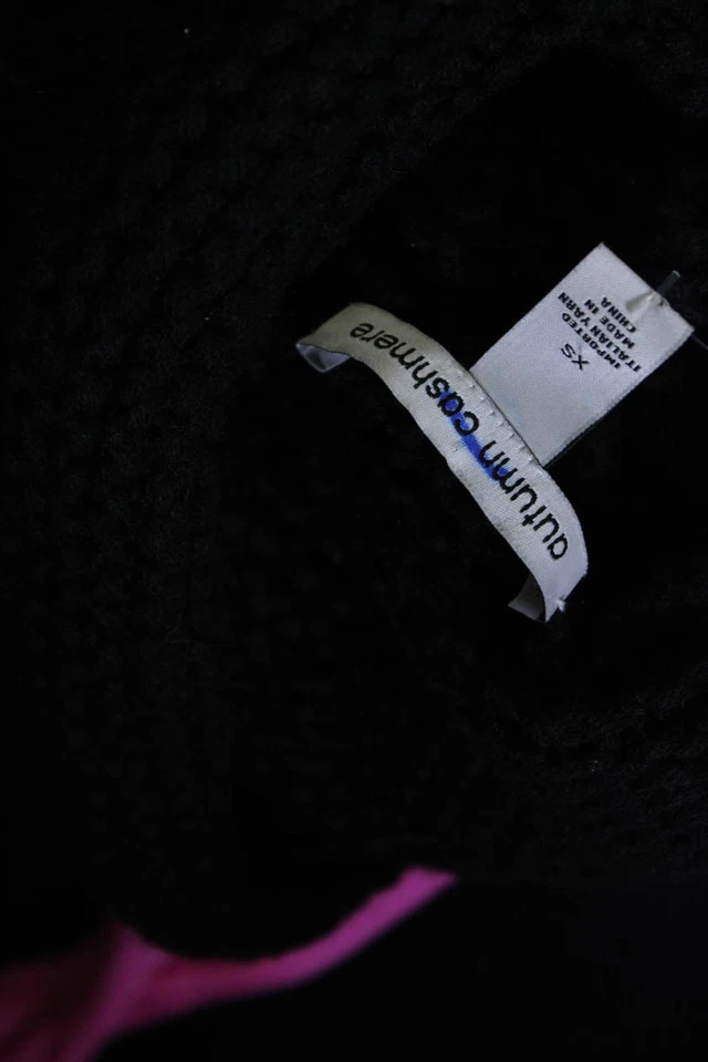 Suéter a Rayas Otoño Cachemira Para Mujer Sin Mangas Cuello Alto Púrpura Talla XS Foto 4 de 4