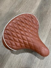Beach Cruiser Bike Diamond Saddle Seat *BROWN w/Springs Comfort Bicycle