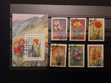 ZARALEX UZBEKISTAN 1993 series FLOWER STAMPS EX USSR states
