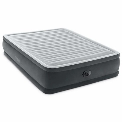 Intex King Dura-Beam Deluxe Luftmatratze Camping Trip Luftbett mit integrierter Pumpe