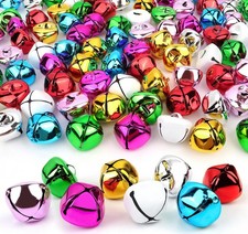 Jingle Bells for Crafts,1 Inch Large Multicolored Jingle Bells Bulk, 8 Colors...