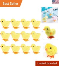 12PCS Wind Up Toys for Easter Chicken Party Favors, Wind-Up Jumping Cute Chic...