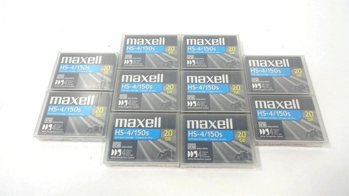 Lot 10 Maxell HS-4/150s 4mm Data Cartridge 20GB - Picture 1 of 3