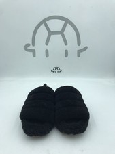 UGG Fluff Yeah Black Slippers Women, Shearling PREWORN SIZE 8