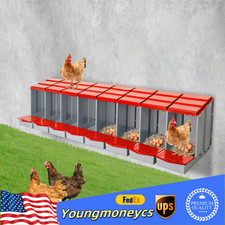 Modern Chicken Laying Boxes With Egg Collection Nesting Boxes 222.8 51.5 46.5cm