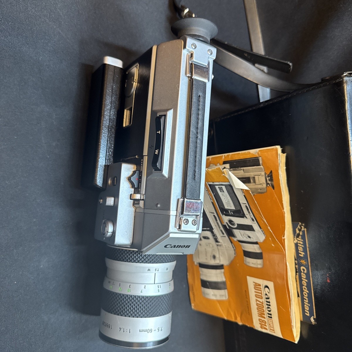 Canon Auto Zoom 814 Super8 8mm Film Movie Camera Case,Manual/Pod