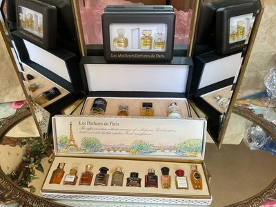 VINTAGE PARFUM MINIATUR KONVOLUT 17 FLASCHEN TEILS SELTEN x DREI SETS