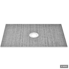 Shower Curb Kit, 48"X72" Shower Pan Kit with 6.3" Central Drain, Lightweight EPS
