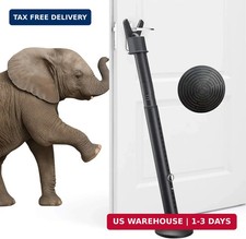Door Security Bar - Upgraded Anti-Slip Base,Heavy Duty Burglar Door Stopper Stic