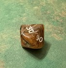TORTOISE SHELL Chessex Rainbow d% Percentile Die OOP — photo 4