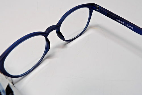 Foster Grant Joey Navy Reading Glasses+2.00 Anti Fog Blue Light Blocking Case - Picture 7 of 7