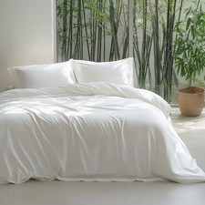 100 Viscose Derived from Bamboo Duvet Cover King Size - Lightweight Silky