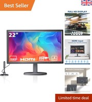 Versatile 22 Inch 1080P Small TV with HDMI/USB - Perfect for Dorms & Home