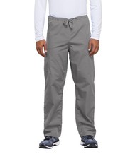 Scrubs Cherokee Workwear Men's Drawstring Pant 4100 GRYW Grey Free Shipping