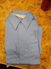 Red Suspenders Short Sleeve Small Work Shirt